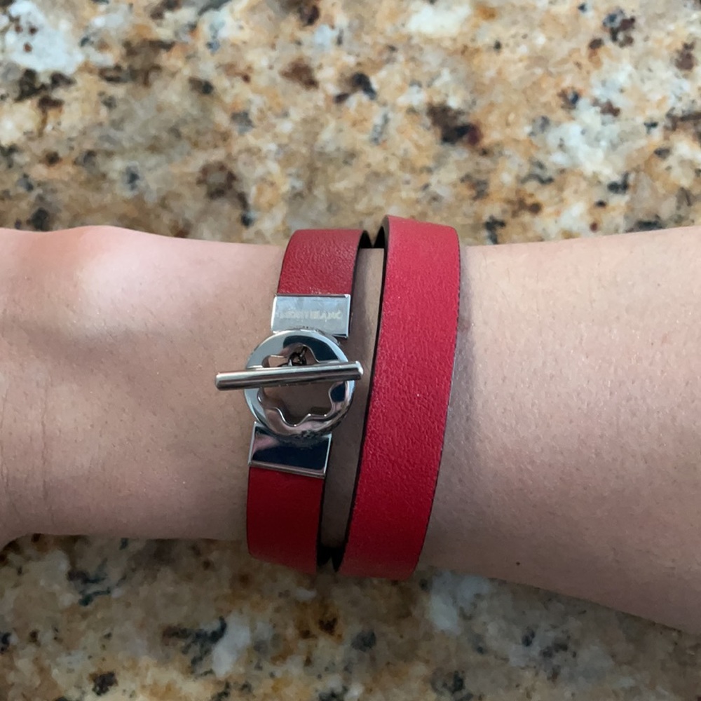 Montblanc leather bracelet